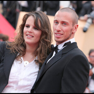 Laure Manaudou et Frédrick Bousquet - Montée des marches du film "La princesse de Montpensier" au Festival de Cannes.