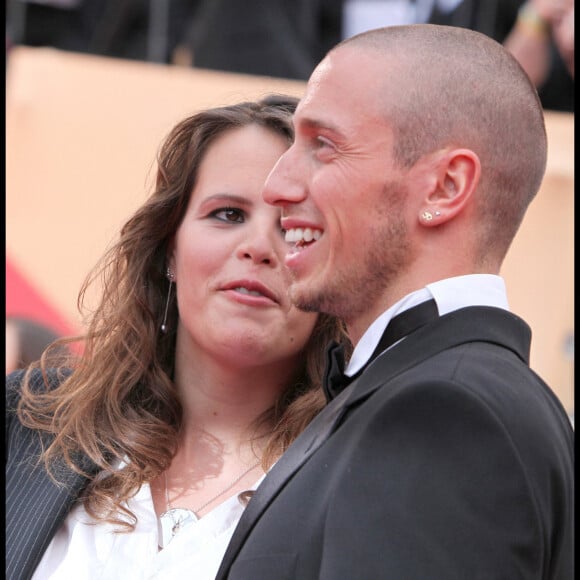 Laure Manaudou et Frédrick Bousquet - Montée des marches du film "La princesse de Montpensier" au Festival de Cannes.