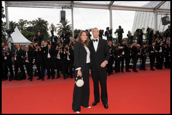 Laure Manaudou et Frédrick Bousquet - Montée des marches du film "La princesse de Montpensier" au Festival de Cannes.