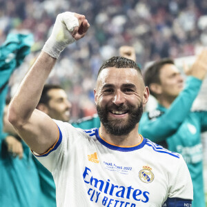 Info - Karim Benzema vers le "Ballon d'or" - Karim Benzema - Le Real Madrid remporte la finale de la Ligue des Champions face à Liverpool (1-0) au stade de France, le 28 mai 2022. © Cyril Moreau / Bestimage 