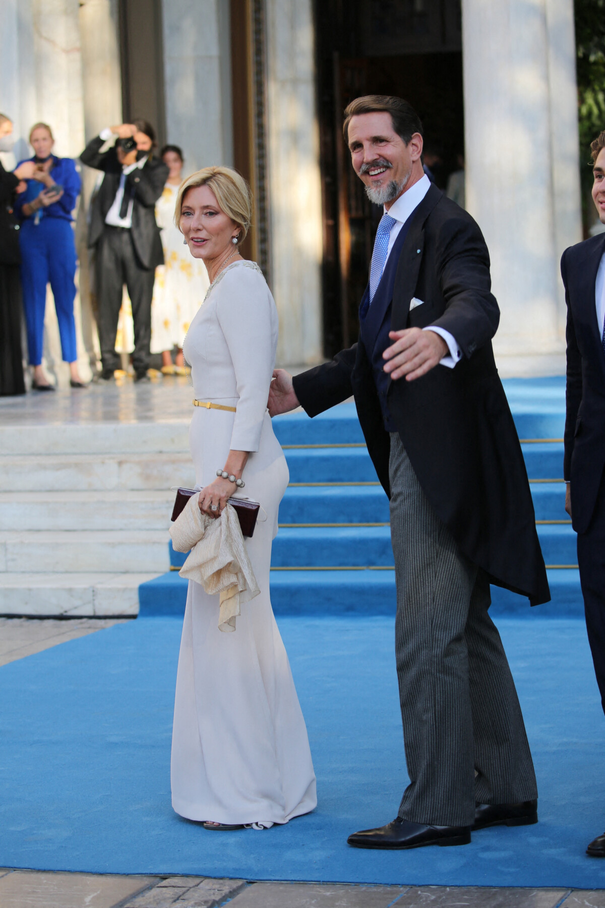 Photo Paul de Grèce et sa femme MarieChantal Miller Cérémonie