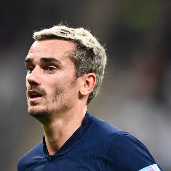 Antoine Griezmann au match de football de quart de finale opposant la France à l'Angleterre lors de la coupe du Monde (FIFA 2022) au stade Al Bayt à Al Khor au Qatar, le 10 décembre 2022. La France a gagné 2-1. © Philippe Perusseau/Bestimage