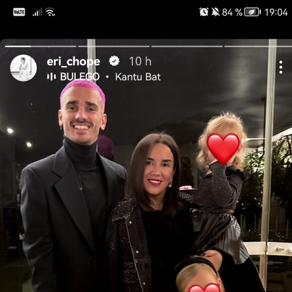 Antoine Griezmann en famille.
