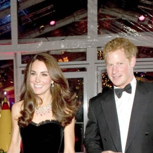 Le prince William, Kate Middleton et le prince Harry - Cérémonie The Sun Military Awards à Londres le 19 décembre 2011