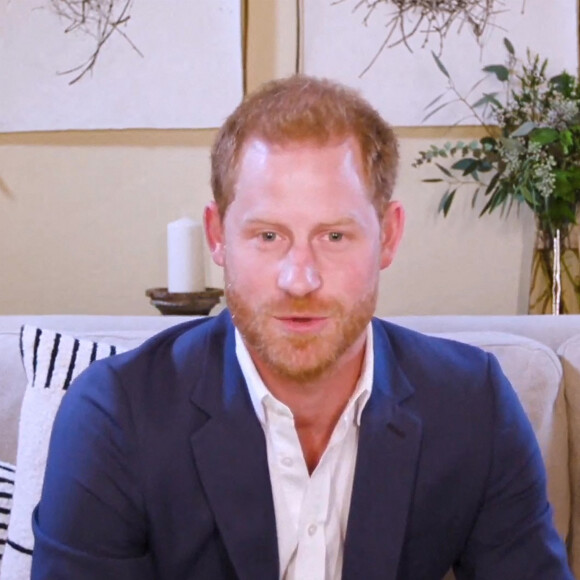 Le prince Harry, duc de Sussex, et Meghan Markle, duchesse de Sussex en interview pour l'émission Engineering A Better World TIME100, le 20 octobre 2020 