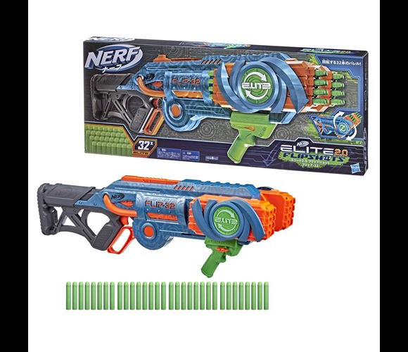 Votre enfant va pouvoir tirer sans limite avec ce pistolet Nerf Elite 2.0 Flip 32
