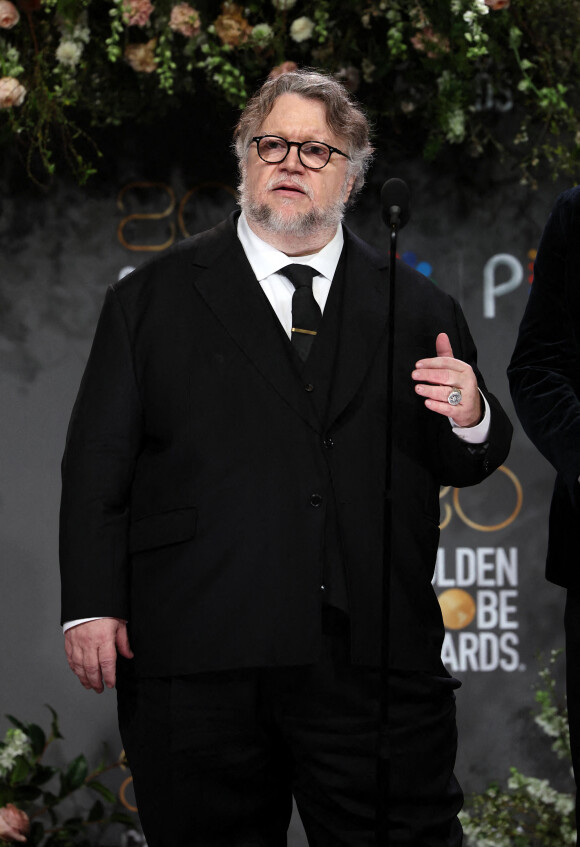 Guillermo Del Toro - 80e cérémonie des Golden Globes, au "Beverly Hilton" à Los Angeles, le 10 janvier 2023. © HFPA via The Grosby Group / Bestimage
