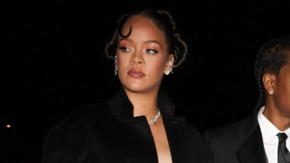 Rihanna : Décolleté généreux et gros diamants, joli moment de complicité avec son chéri ASAP Rocky