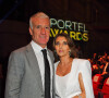 Didier Deschamps et sa femme Claude durant la soirée des Sportel Awards au Grimaldi Forum à Monaco. © Bruno Bebert/Bestimage