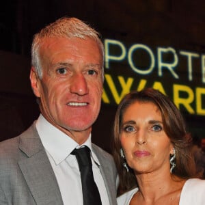 Didier Deschamps et sa femme Claude durant la soirée des Sportel Awards au Grimaldi Forum à Monaco. © Bruno Bebert/Bestimage