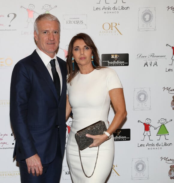 Exclusif - Didier Deschamps et sa femme Claude - Soirée de fin d'année de l'association monégasque "Les Enfants du Liban" dont il est le parrain au Bay Hotel à Monaco le 19 décembre 2018. © Jean-Charles Vinaj/PRM/Bestimage