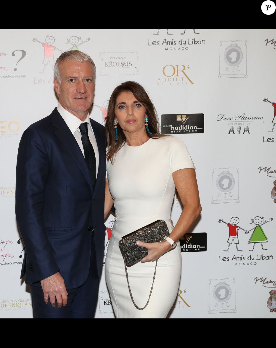 Exclusif - Didier Deschamps et sa femme Claude - Soirée de fin d'année de l'association monégasque "Les Enfants du Liban" dont il est le parrain au Bay Hotel à Monaco le 19 décembre 2018. © Jean-Charles Vinaj/PRM/Bestimage