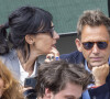 Daniel Riolo et sa compagne Géraldine Maillet - Célébrités dans les tribunes des internationaux de France de Roland Garros à Paris le 30 mai 2022. © Cyril Moreau - Dominique Jacovides/Bestimage