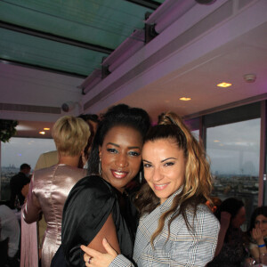 Exclusif - Hapsatou Sy et Denitsa Ikonomova - Le Grand Dîner du 14 juillet, sur le rooftop de l'hôtel Pullman Tour Eiffel à Paris, France, le 14 juillet 2021. © Philippe Baldini/Bestimage 