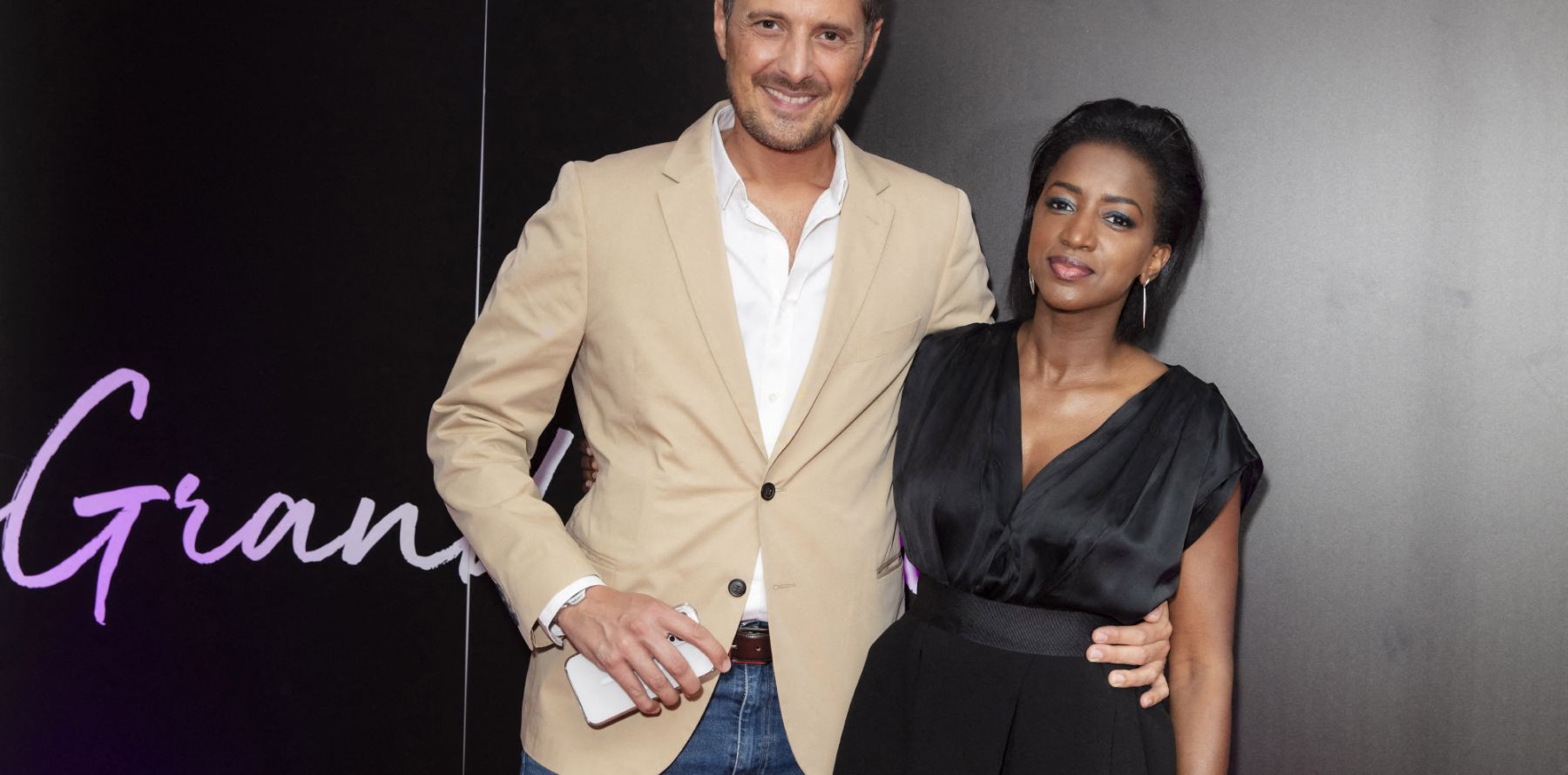 Vincent Cerutti et Hapsatou Sy : Photo avec leurs enfants Abbie et ...