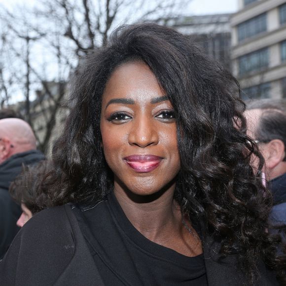 Hapsatou Sy - Arrivées au "Déjeuner des Nommés de la 45ème édition des César 2020" au restaurant le Fouquet's à Paris. Le 9 février 2020 