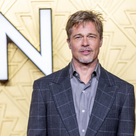 Brad Pitt - Première du film "Babylon" à Londres le 12 janvier 2023.