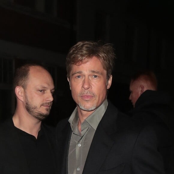 Brad Pitt se rend à l'after-party de la première du film "Babylon" à Londres le 12 janvier 2023.