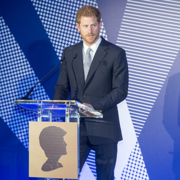 Le prince William, duc de Cambridge et le prince Harry lors de la remise des prix du "The Diana award" à Londres le 18 mai 2017 