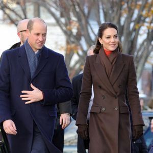 Le prince de Galles William et Kate Catherine Middleton, princesse de Galles, en visite sur le port de Boston, à l'occasion de leur déplacement officiel aux Etats-Unis. Le 1er décembre 2022 