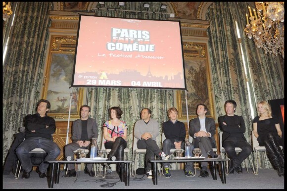 Conférence de presse du festival Paris fait sa comédie, à l'Hôtel de Ville de Paris, le 18 février 2010 !