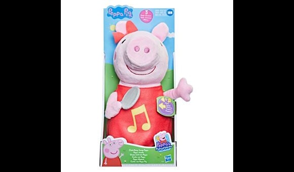 Votre enfant va chanter à tue-tête avec cette peluche interactive Peppa Pig chante