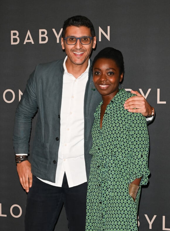 Ryad Baxx et Claudia Mongumu à la première du film "Babylon" au cinéma Le Grand Rex à Paris, France, le 14 janvier 2023. © Coadic Guirec/Bestimage 