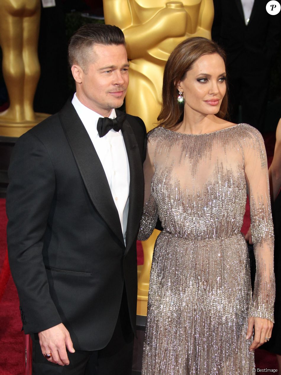 Angelina Jolie Et Brad Pitt à La 86e Cérémonie Des Oscars à Hollywood Purepeople 7289