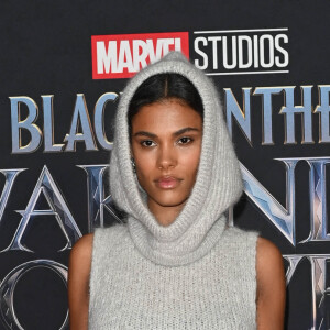 Tina Kunakey - Avant-première du film "Black Panther: Wakanda Forever" au Grand Rex à Paris le 7 novembre 2022. © Coadic Guirec/Bestimage