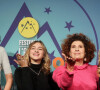 Valérie Bonneton, Louise Malek, Guilaine Londez, Camille Chamoux pour le film "Juste ciel" - 26e édition du Festival international du film de comédie de l'Alpe d'Huez, le 18 janvier 2023. © Dominique Jacovides / Bestimage