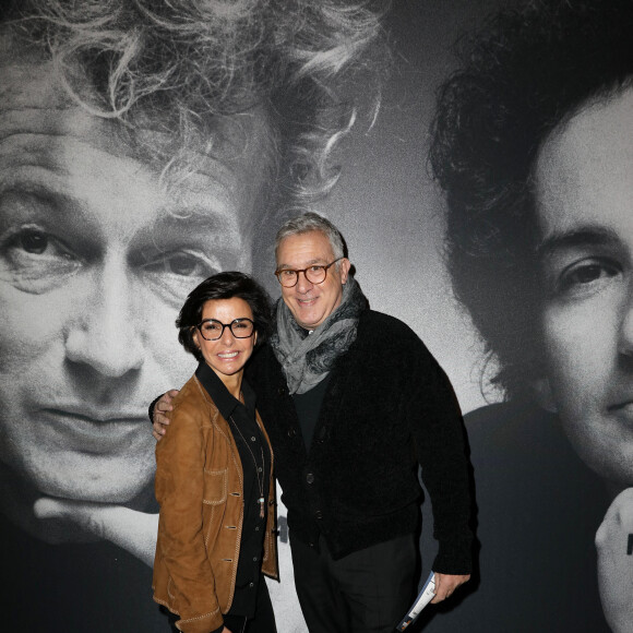 Exclusif - Rachida Dati, Franck Saurat - People à la générale de l'opéra-rock "Starmania" à la Seine Musicale de Boulogne-Billancourtle 8 novembre 2022. Johnny Rockfort et ses Etoiles noires, la serveuse automate, Stella Spotlight, Zéro Janvier, un Ziggy emprunté à D. Bowie... Quarante-trois ans après leur apparition sur la scène du Palais des congrès de Paris, le 10 avril 1979, et plus de deux décennies après les dernières représentations, revoici les personnages chantants imaginés par M.Berger et L. Plamondon pour Starmania. Reportée de deux saisons en raison de la pandémie de Covid-19, une nouvelle version s'installe jusqu'au 29 janvier 2023 à La Seine musicale, à Boulogne-Billancourt (Hauts-de-Seine), avant de faire la tournée des Zénith en région. © Dominique Jacovides-Coadic Guirec/Bestimage
