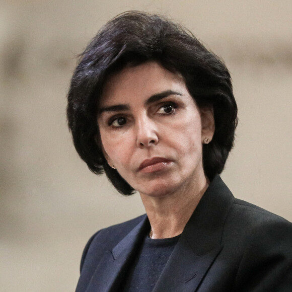 Rachida Dati - Le Président de la république durant la Commémoration du quarantième anniversaire de l'abolition de la peine de mort, au Panthéon à Paris, France, le 9 octobre 2021. © Stéphane Lemouton / Bestimage 
