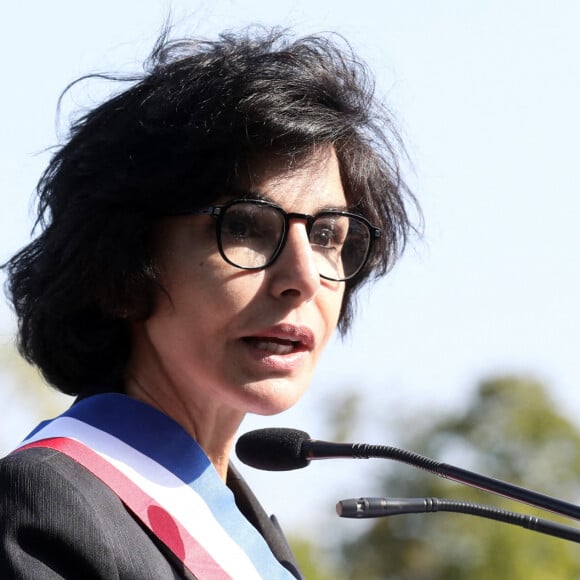 Rachida Dati - La maire de Paris inaugure la promenade Edouard Glissant, à Paris, France, le 21 septembre 2021. © Stéphane Lemouton/Bestimage 