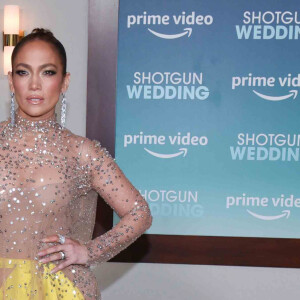 Jennifer Lopez à la première du film "Shotgun Wedding" à Los Angeles, le 18 janvier 2023. 