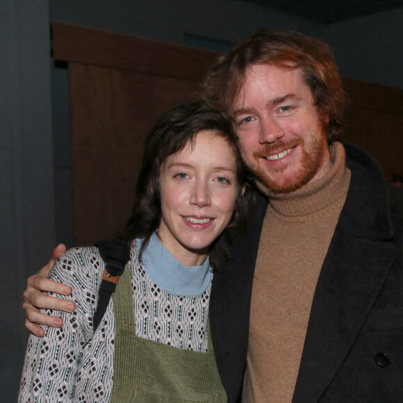 Exclusif - No Web - Sara Giraudeau et son frère Gaël Giraudeau - Cocktail après la générale de la pièce "Le syndrome de l'oiseau" au théâtre du Rond-Point à Paris. Le 17 janvier 2023 © Bertrand Rindoff Petroff / Bestimage 