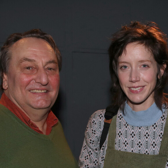 Exclusif - No Web - Les comédiens de la pièce : Patrick d'Assumçao et Sara Giraudeau - Cocktail après la générale de la pièce "Le syndrome de l'oiseau" au théâtre du Rond-Point à Paris. Le 17 janvier 2023 © Bertrand Rindoff Petroff / Bestimage 