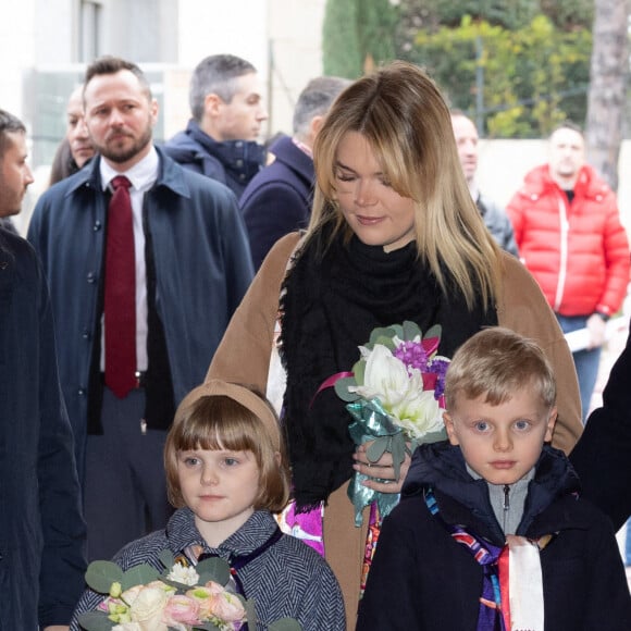 No Tabloids - le prince Jacques de Monaco et la princesse Gabriella de Monaco et Camille Gottlieb - 3ème jour du 45ème Festival International du Cirque de Monte Carlo sous le chapiteau Fontvieille à Monaco le 22 janvier 2023. © Olivier Huitel/pool/Bestimage 