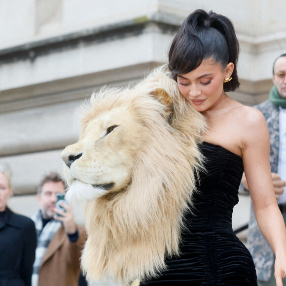 Kylie Jenner - Sorties du défilé de mode Haute-Couture "Schiaparelli" au Petit Palais lors de la fashion week de Paris. Le 23 janvier 2023 © Veeren-Christophe Clovis / Bestimage