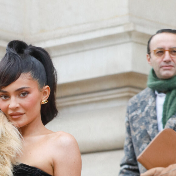 Kylie Jenner - Sorties du défilé de mode Haute-Couture "Schiaparelli" au Petit Palais lors de la fashion week de Paris. Le 23 janvier 2023 © Veeren-Christophe Clovis / Bestimage