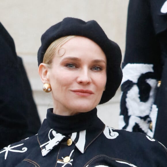 Diane Kruger - Sorties du défilé de mode Haute-Couture "Schiaparelli" au Petit Palais lors de la fashion week de Paris. Le 23 janvier 2023 © Veeren-Christophe Clovis / Bestimage