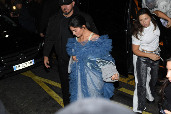 Exclusif - Kylie Jenner arrive au défilé Margiela à Paris lors de la fashion week de Paris (PFW) le 22 janvier 2023. Moreau-Perusseau / Bestimage