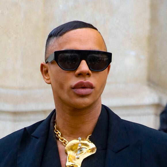 Olivier Rousteing - Arrivées au défilé de mode Haute-Couture "Schiaparelli" au Petit Palais lors de la fashion week de Paris le 23 janvier 2023. © Christophe Clovis / Veeren / Bestimage