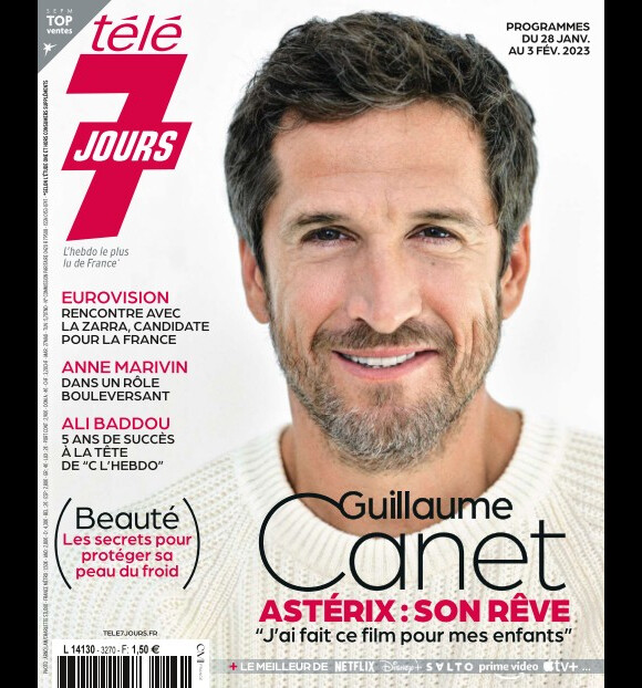 Guillaume Canet en couverture du magazine "Télé 7 Jours", lundi 23 janvier 2023.