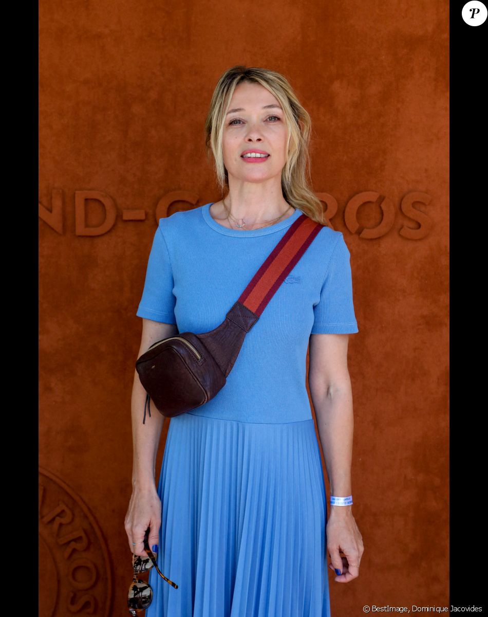 Anne Marivin au village lors des internationaux de France Roland Garros à Paris le 13 juin 2021. © Dominique Jacovides / Bestimage