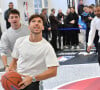 Charles Leclerc, Pierre Gasly et Tony Parker - People au Club House NBA pour un match exhibition entre Tony Parker, Joakim Noah, Charles Leclerc, Pierre Gasly et Darko Peric à Paris le 20 janvier 2023. © Veeren/Bestimage