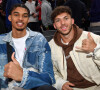 Victor Wembanyama et Pierre Gasly - People au match de Basketball Paris NBA 2023 entre les Pistons de Detroit et les Bulls de Chicago à l'Accor Arena Bercy le 19 janvier 2023. © Veeren/Bestimage