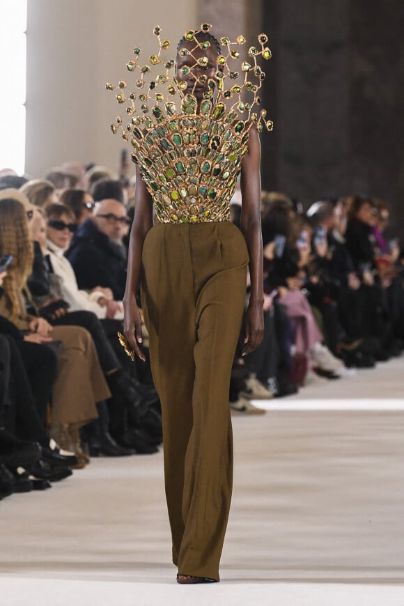 Défilé de mode Haute-Couture Schiaparelli au Petit Palais lors de la Fashion Week Printemps-été 2023 de Paris, le 23 janvier 2023. 