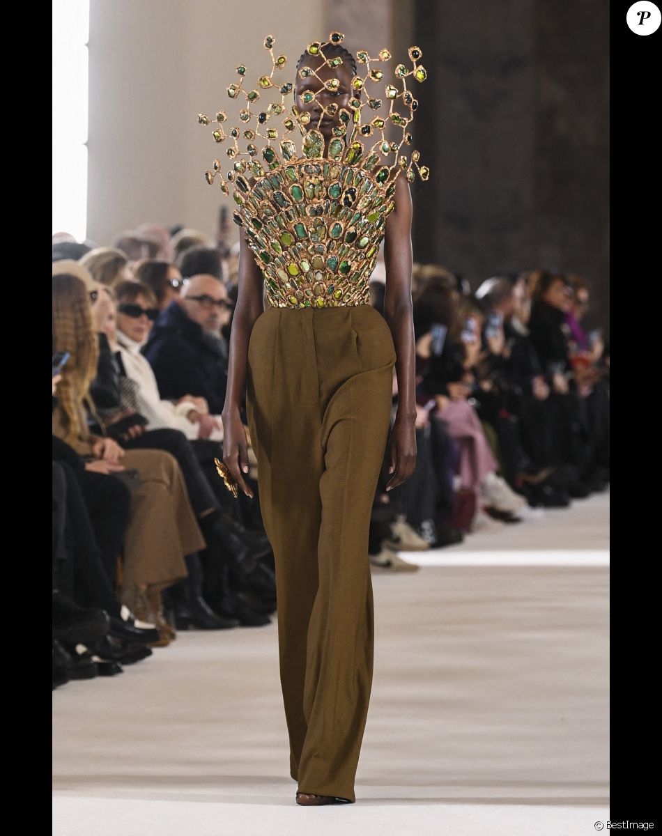 Défilé de mode Haute-Couture Schiaparelli au Petit Palais lors de la Fashion Week Printemps-été 2023 de Paris, le 23 janvier 2023.