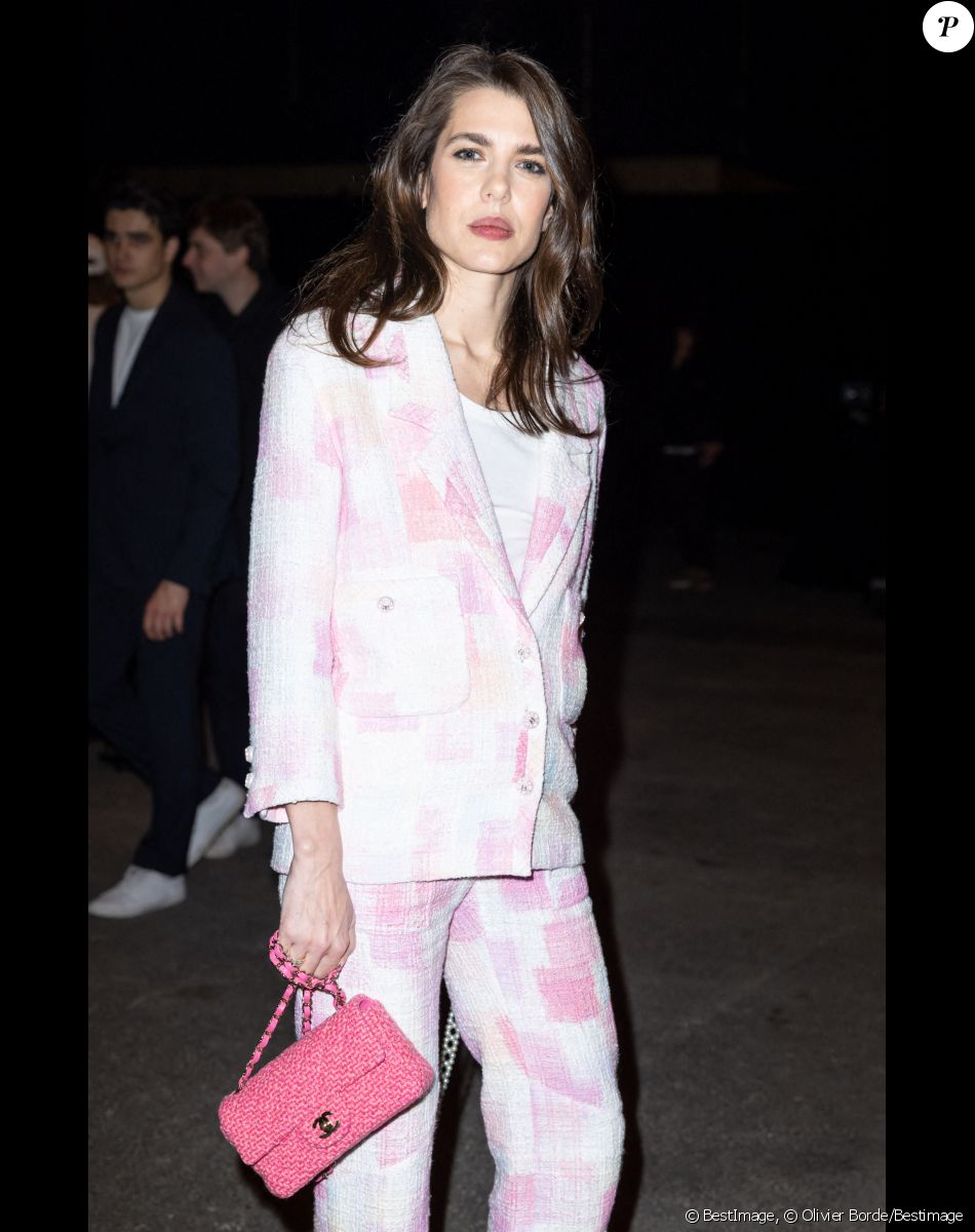 Charlotte Casiraghi - Front Row au deuxième défilé de mode Haute-Couture Chanel au Grand Palais Éphémère lors de la Fashion Week Printemps-été 2023 de Paris, France, le 24 janvier 2023. © Olivier Borde/Bestimage