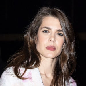 Charlotte Casiraghi - Front Row au deuxième défilé de mode Haute-Couture Chanel au Grand Palais Éphémère lors de la Fashion Week Printemps-été 2023 de Paris, France, le 24 janvier 2023. © Olivier Borde/Bestimage 